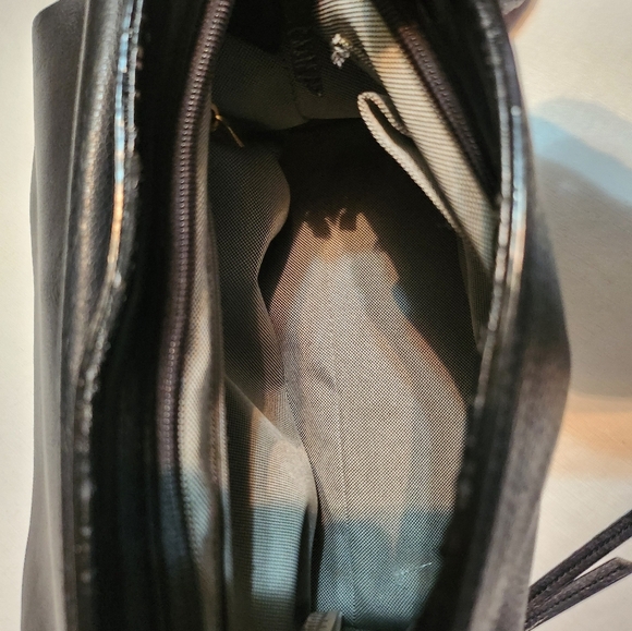 Fossil Black PEBBLED Leather FLAP Shoulder Bag, EUC - Picture 15 of 17